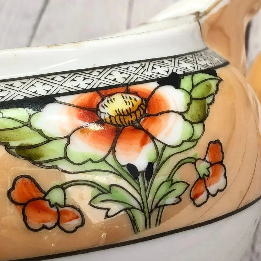 vintage noritake hand painted cream and sugar set - Picture 8 of 8